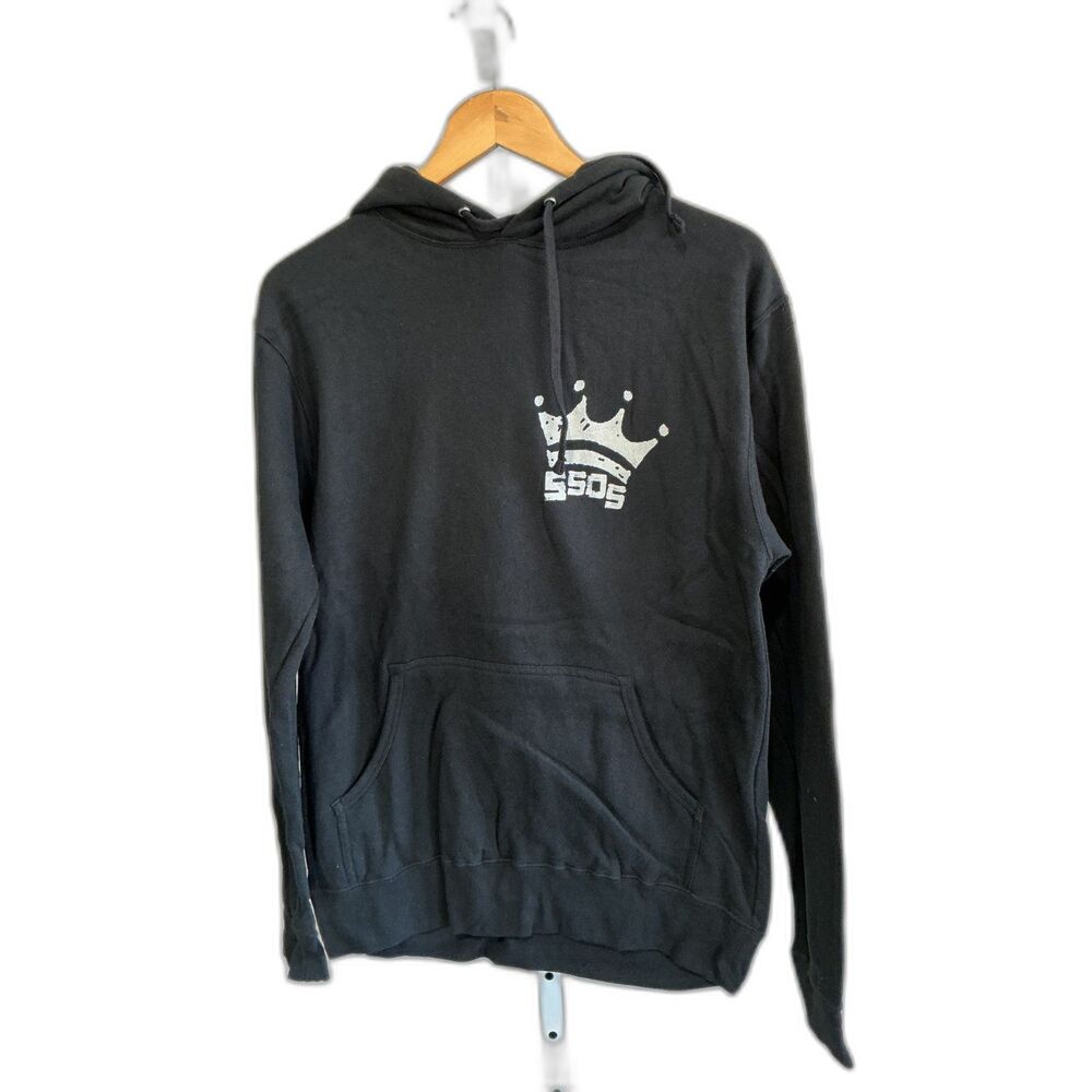 Music Band 5 SOS Black Men's Sweatshirt with Image of the Group New, Small